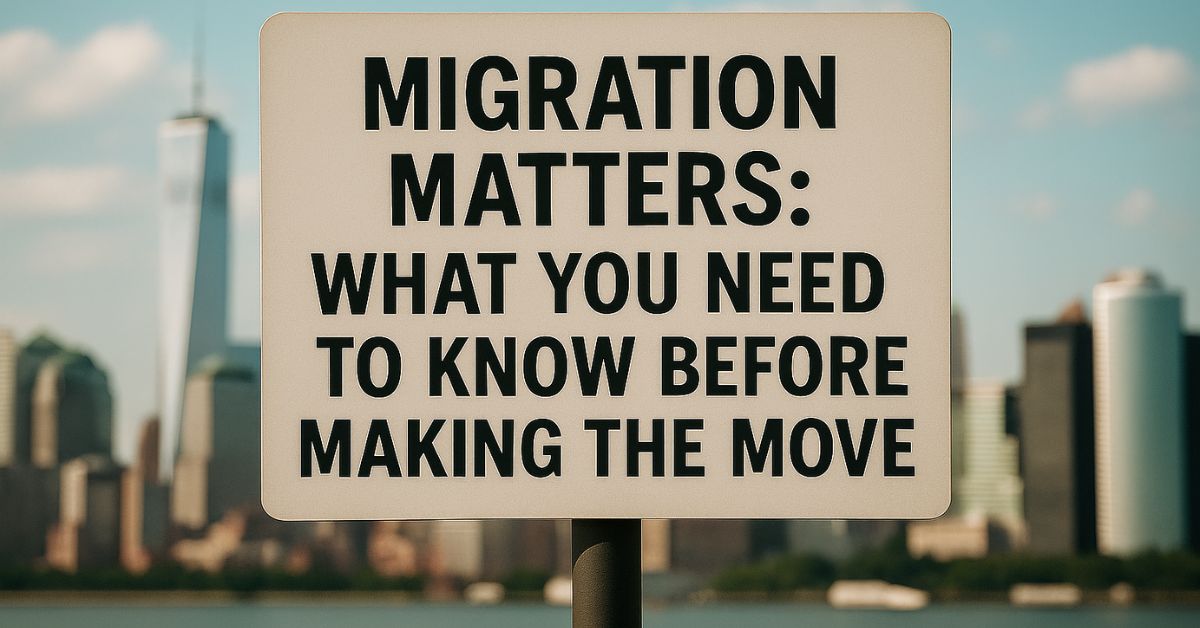 Migration tips signboard with guidance from expert immigration consultants in Kerala.